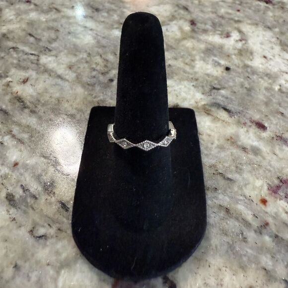 NEW Wavy Milgrain Pattern an Antique Jewelry Technique Elegant Silver Ring 6 - Picture 5 of 5